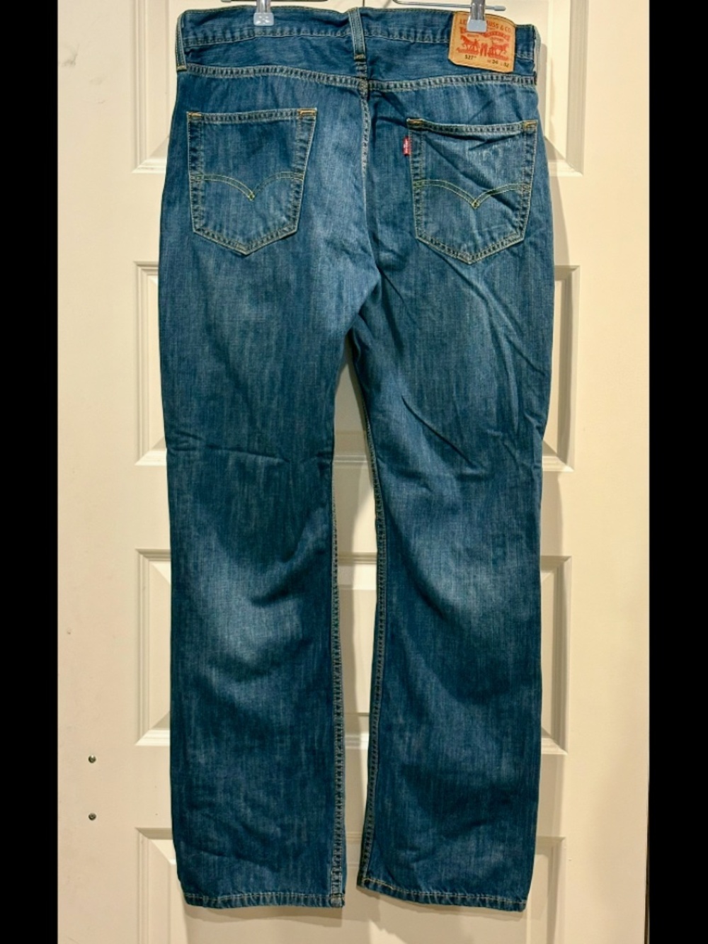 Levi's 527 Slim Bootcut Men's Jeans Dark Wash 34x32 EXCELLENT Condition!! - Picture 2 of 7